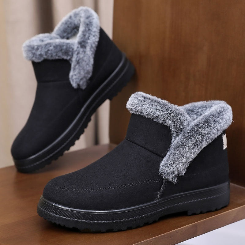 Women's Large Size Cotton Boots Plus Velvet Thickened Outdoor Leisure